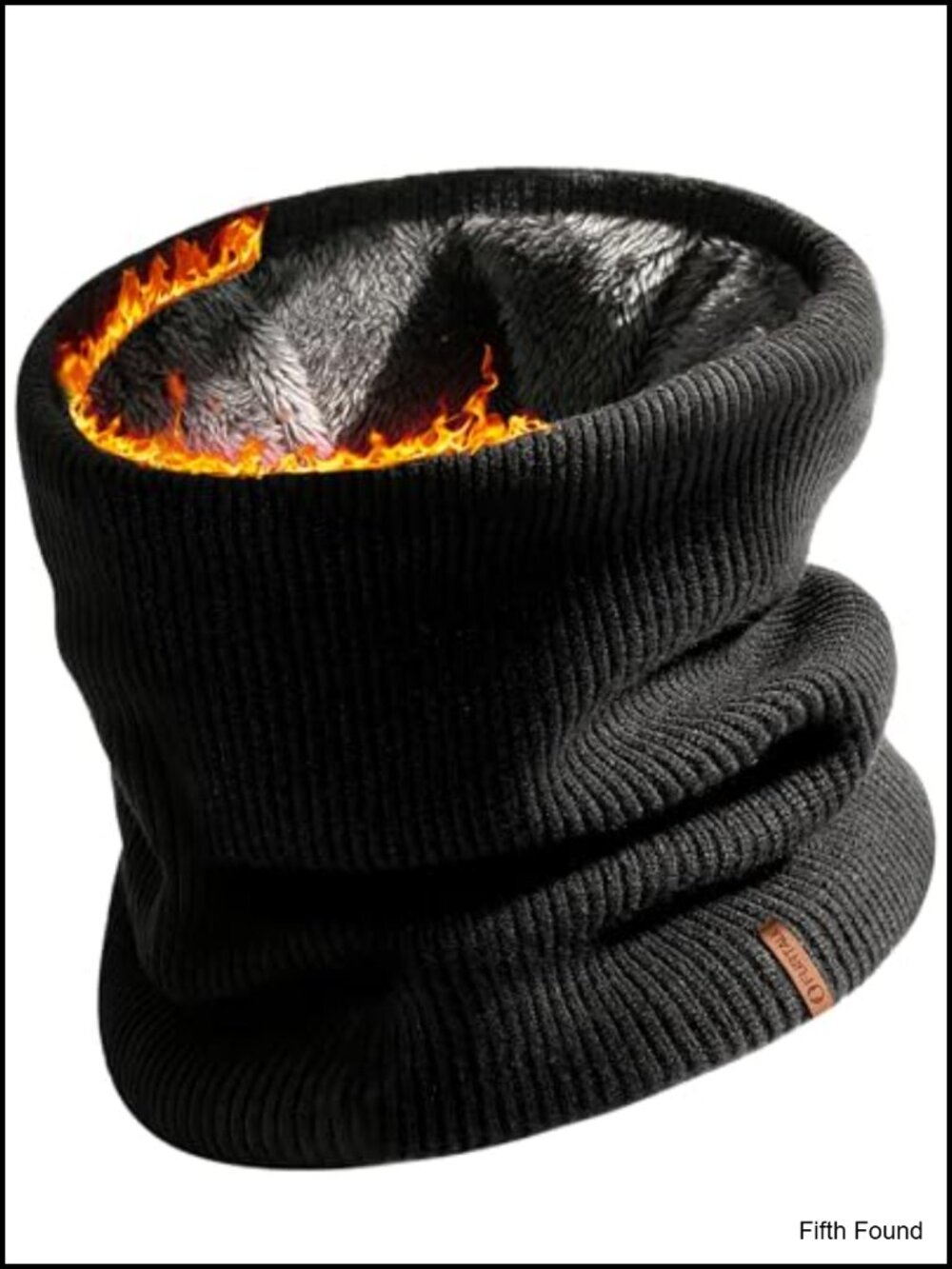 Fleece Lined Winter Neck Warmer Gaiter Thermal Scarf for Skiing